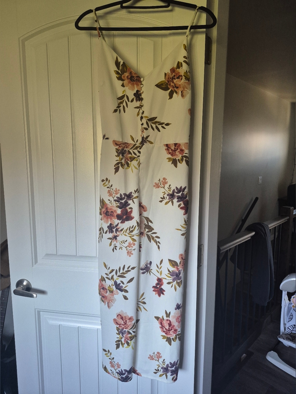 Dynamite Floral Capri Jumpsuit - Picture 2 of 5